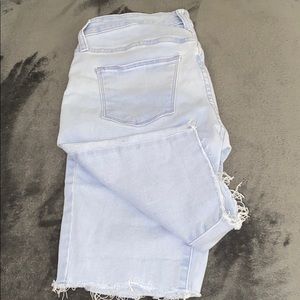 high waisted jean shorts